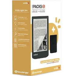 Liseuse eBook VIVLIO Coffret 2en1 Light ZEN+Housse