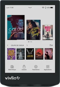 Liseuse eBook Vivlio Light HD COLOR Bleu acier