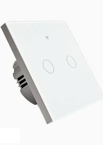 Lot interrupteurs connecté tactile double SomLife application tuya smart life Compatible avec Alexa/Google Home