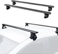 MAGIC SELECT Barres de Toit pour Voitures sans Rails | Porte-Bagages de Toit pour vos Voyages, Fixation Intégrée au Toit, Barre de Transport Portable