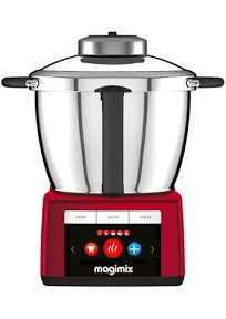 Magimix Cook Expert Rouge - Robot Cuiseur Multifonction - 3,5L - 1700W - Ref: 18904 - Moteur garanti 30 ans