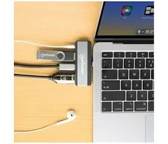 Manhattan Station daccueil USB-C USB-C 4-in-1 Dockingstation 190404