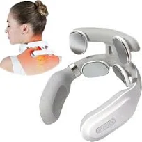 Masseur cervical 4 têtes chauffantes ventilées vibrantes pour le soin dorsal et cervical