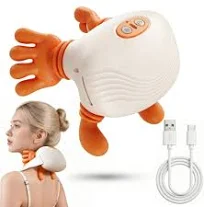 Masseur Cervical à Main Bionique, 4D Massage Cervicales Recargable por USB | Capacidad de la batería: 2000 mAh, Cadeaux Pour Maman, Femmes et Hommes