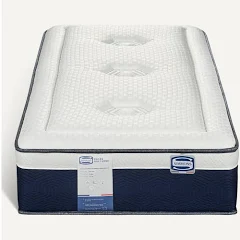 Matelas ressorts ensachés + latex SIMMONS ROSEE NOCTURNE