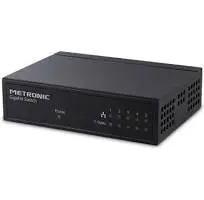Metronic Switch RJ45 Gigabit Ethernet 5 ports