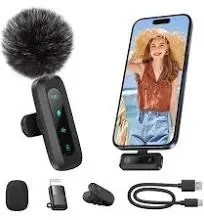 Micro Cravate (1 Micro) – Compatible iPhone/Android/PC–Pour Youtube,Vlog | Plug & Play, Réduction De Bruit, Autonomie 7H, Portée 30M,Micro sans Fil