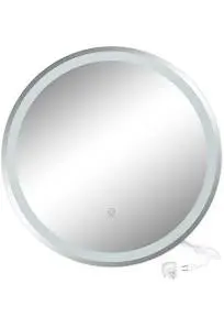 Miroir mural Lumos Blanc 70cm avec interrupteur tactile Vicco