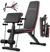 Mobiclinic Banc de musculation Avec bandes de résistance pliable