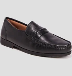 Mocassins en cuir noir homme WALKING CONFORT