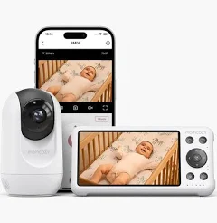 Momcozy BM04 Babyphone Vidéo Intelligent avec Écran 5" + App