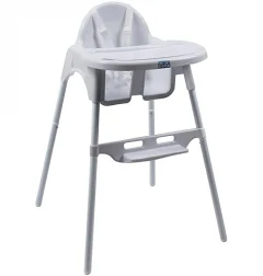 Monsieur Bébé Chaise haute Bébé réglable hauteur et tablette