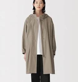 MUJI Manteau à capuche imperméable pour femme
