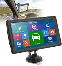Navigation Gps à écran tactile 9 pouces de navigation Gps de voiture grand écran tactile de guidage vocal Poi 800 × Surenhap Noir