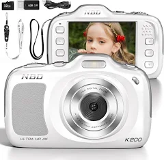 NBD Appareil Photo Compact 64MP - 120g - Autonomie Étendue avec Filtres Intégrés - Parfait Pour Les Débutants Et Les Réseaux Sociaux - WIFI Techpro-K2