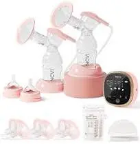 NCVI tire-lait électrique double tire-lait portable double allaitement avec 4 tailles de brides