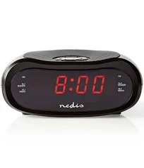 Nedis Radio-réveil numérique LED 0,6