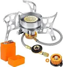NetBoat Réchaud de Camping 3900W Portable et Pliable Mini Réchaud Gaz