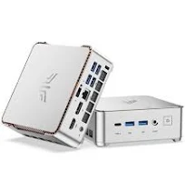 Nipogi Mini Pc Gamer Amd Ryzen R2544 (Meilleur Que 4300U/3300U Max 3,70 Ghz, 4C/ 8T),16 Go Ddr4 256 Go M.2 Ssd Pc Bureau Windows 11 Gris
