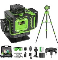 Niveau Laser Chantier Autonivelant 360 x 4 avec trépied Lazer Niveaux 4D 16. pdgrid