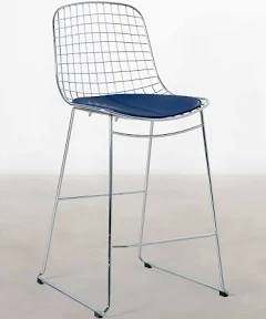 Northdeco Tabouret Haut Roma – Tabouret de Bar avec Dossier en Métal