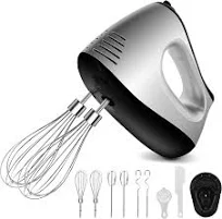 NWOUIIAY Batteur Électrique Cuisine 500W Batteurs à Main avec 5 Niveaux de Vitesse Fonction Turbo Bouton dÉjection et 9 Acce
