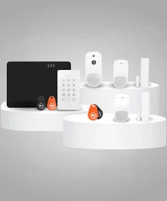 Orange Télésurveillance Maison - Alarme, Caméra, 5 Détecteurs, Badges, Sécurité & Protection 24/7 - Orange Maison Protégée