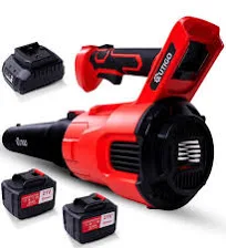 OUTIGO Souffleur de Feuilles,Souffleur Puissant sans Fil.Batteries 2*4500mAh,3 Vitesses,Moteur 600W,360CFM pour Les Feuilles
