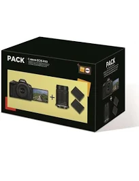Pack Appareil photo hybride Canon EOS R50 Noir + RF-S 18-45mm f/4.5-6.3 IS STM + RF-S 55-210mm f/5-7.1 IS STM +