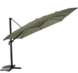 Parasol déportée carré inclinable 5 positions