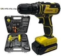 Perceuse Visseuse 20v Nemura + 2 Batteries 1,5 Ah + Chargeur Rapide + Malette avec 54 Accessoires