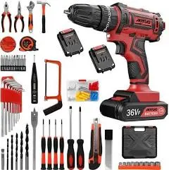 Perceuse Visseuse Sans Fil MAGICFOX 36V 40N.m couple Max Visseuse Devisseuse San Fil Multifonctionnelle avec 100 Accessoires