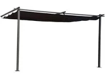 Pergola adossée En Métal avec Toit Rétractable