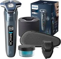 Philips Rasoir Philips Series 7000 - rasoir électrique Wet & Dry bleu glacier avec tondeuse rétractable
