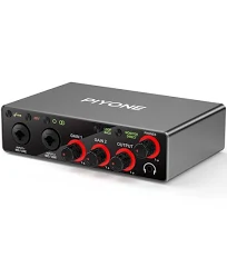 PIYONE interface audio interface 2 x 2 24 bits/192 kHz pour une haute fidélité