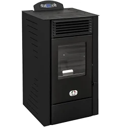 Poêle à Granulés 7 kw Diamante Étanche - Noir