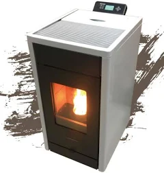 Poêle à granulés Strauss Classic 8.5kw Blanc
