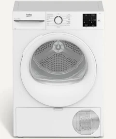 Pompe à chaleur Beko Sèche-linge hublot D3H18C01W 8 kg Blanc Classe C 64 dB 15 programmes Double filtre Tambour 110 L Fin différée 24h