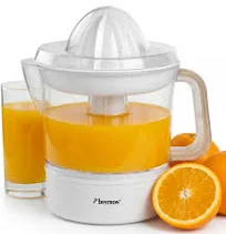 Presse-agrumes électrique Bestron Presse-agrumes orange incl. 2 boules de pressage et couvercle d'arôme
