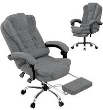RattanTree Chaise de bureau ergonomique avec repose-pieds Et fonction d'inclinaison réglable