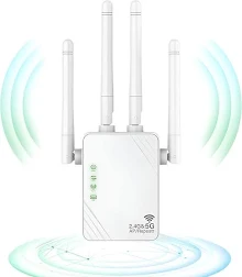 Répéteur WiFi amplificateur de signal WiFi 1200 Mbps amplificateur WiFi double bande 5 GHz et 2,4 GHz