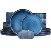 Richmount Star Service de table 18 pièces pour 6 assiettes et bols