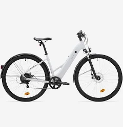 ROCKRIDER Vélo tout chemin électrique cadre bas e-actv 100 gris perle