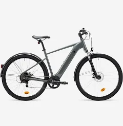 ROCKRIDER Vélo tout chemin électrique cadre haut e-actv 100 gris anthracite