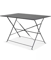 Rome Table de jardin pliante acier