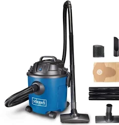 Scheppach Aspirateur eau et poussière NTS16 – Aspirateur d’atelier – 1200 W – Capacité 16 L – Pression 20 kPa – Accessoires inclus – Tuyau