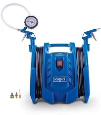 Scheppach Compresseur d'Air Air force 7 – 1100 W – Compresseur à Air portatif – 97 dB – 8 bar – Débit d'aspiration 180 L/min – 230 v / 50 Hz –