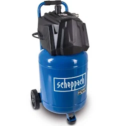 Scheppach Compresseur d’air vertical Hc35v – 1500 W – 10 bar – Cuve 30 L – Puissance d’aspiration 180 L/min – Sans huile