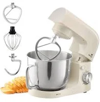 SENYA Robot Pâtissier Multifonction 1500W Bol 5L et 10 Vitesses