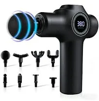 SERIONR Pistolet de Massage Pistolet Massage Musculaire Massage Gun des Tissus Profonds avec éCran LCD